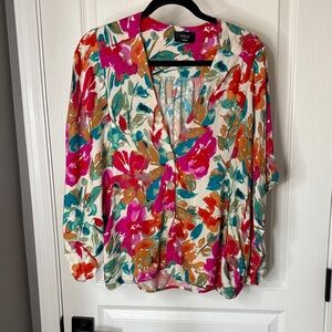 Vici Floral Button-Up Blouse - Multicolor
